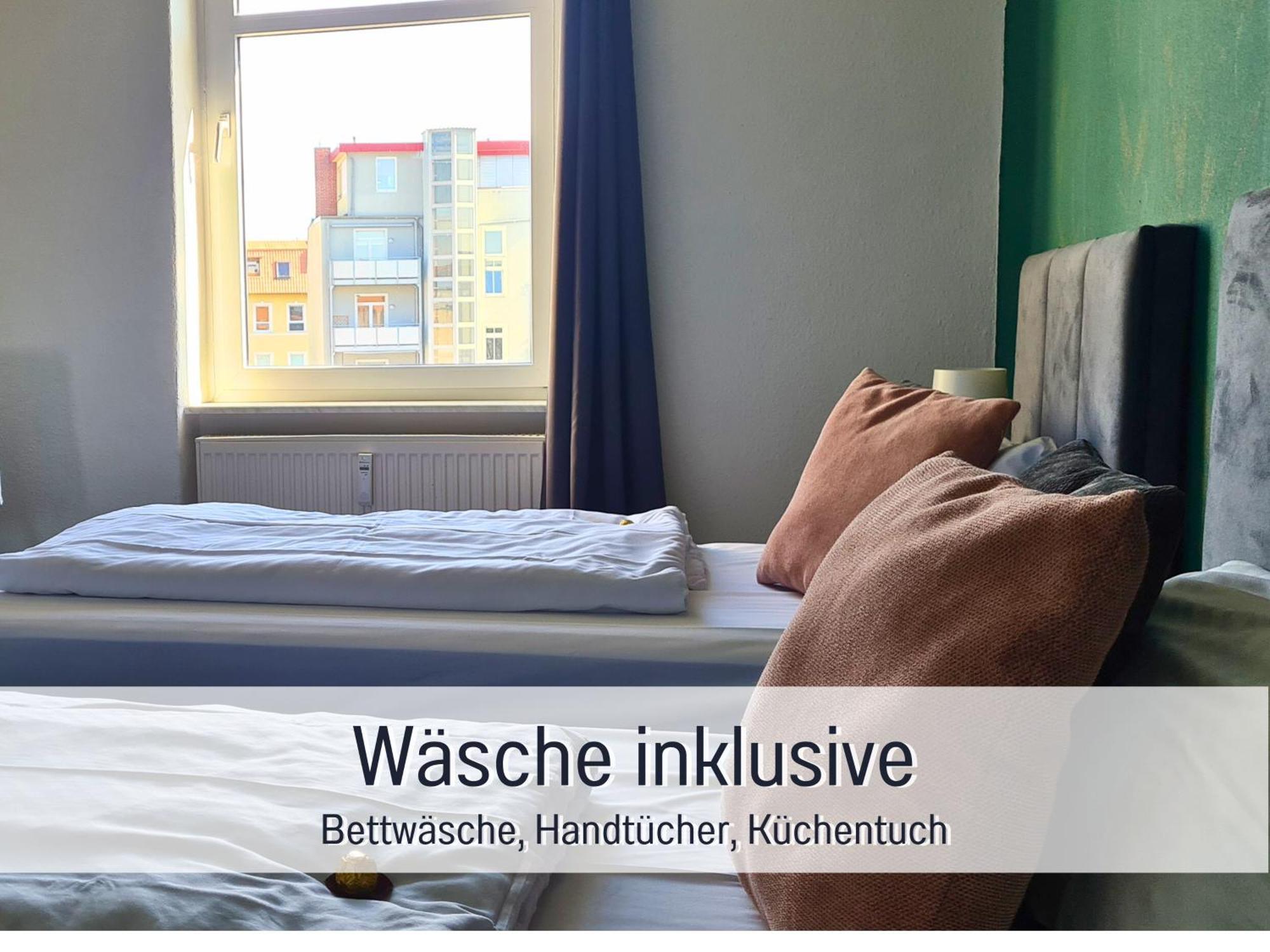 Lichtdurchflutete Moderne Stadtwohnung, Kueche, Waschtrockner, Smarttv Brandenburg an der Havel Exterior foto